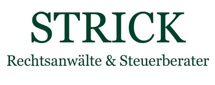Logo Strick Rechtsanwält en Steuerberater in de kleur groen wit